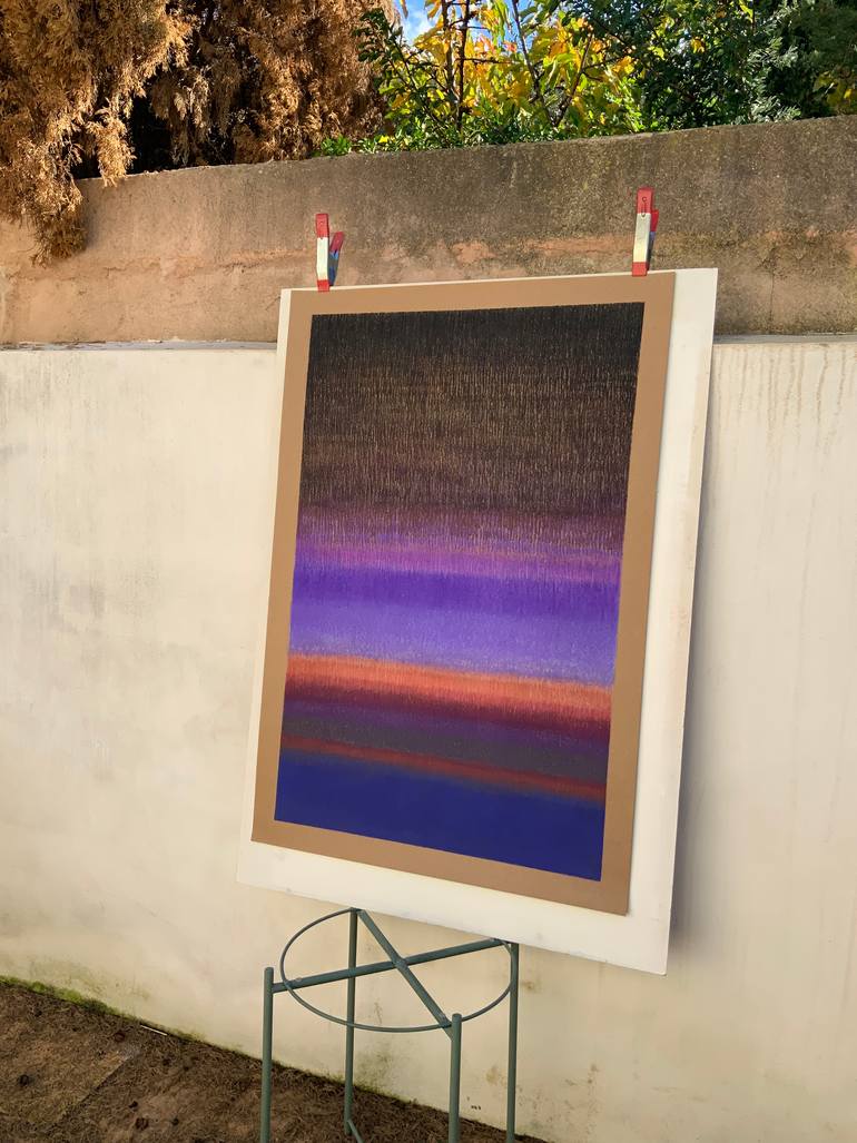Original Minimalism Abstract Painting by Malgorzata Krakowiak