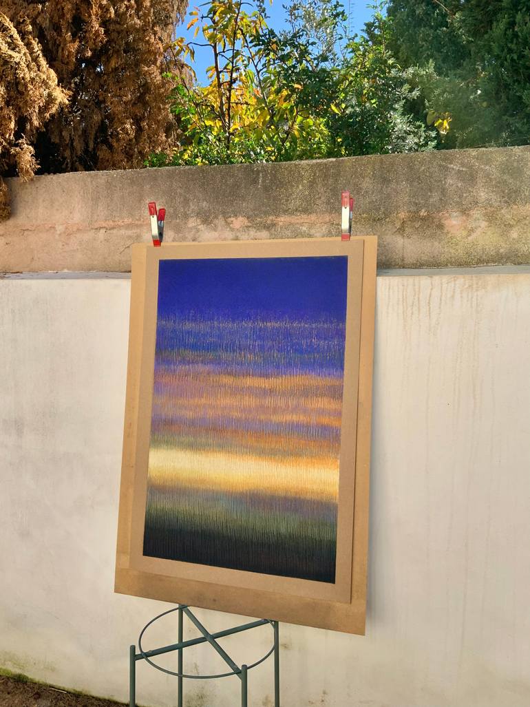 Original Minimalism Abstract Painting by Malgorzata Krakowiak