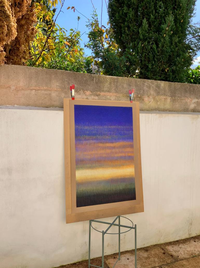 Original Minimalism Abstract Painting by Malgorzata Krakowiak