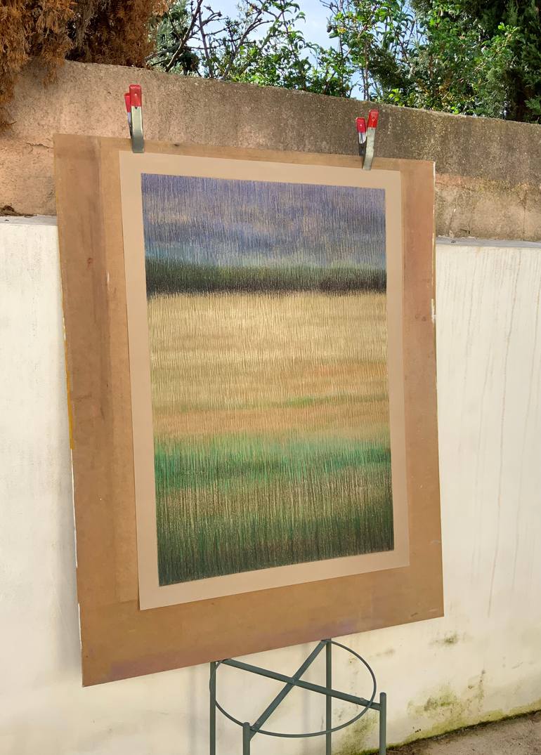 Original Minimalism Abstract Painting by Malgorzata Krakowiak