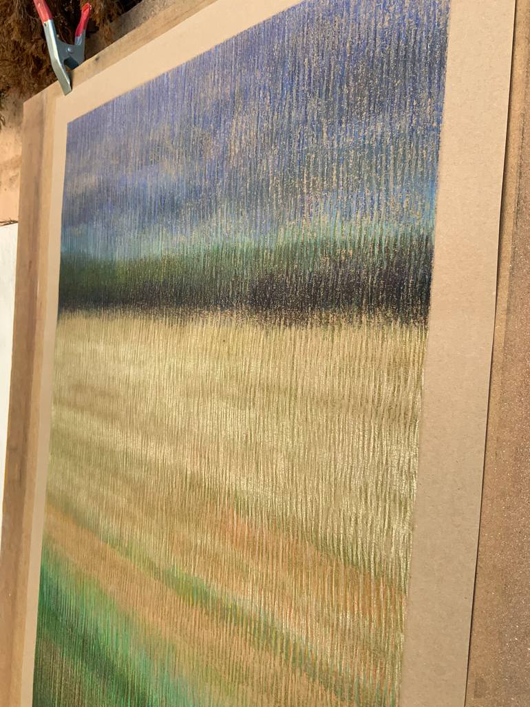 Original Minimalism Abstract Painting by Malgorzata Krakowiak