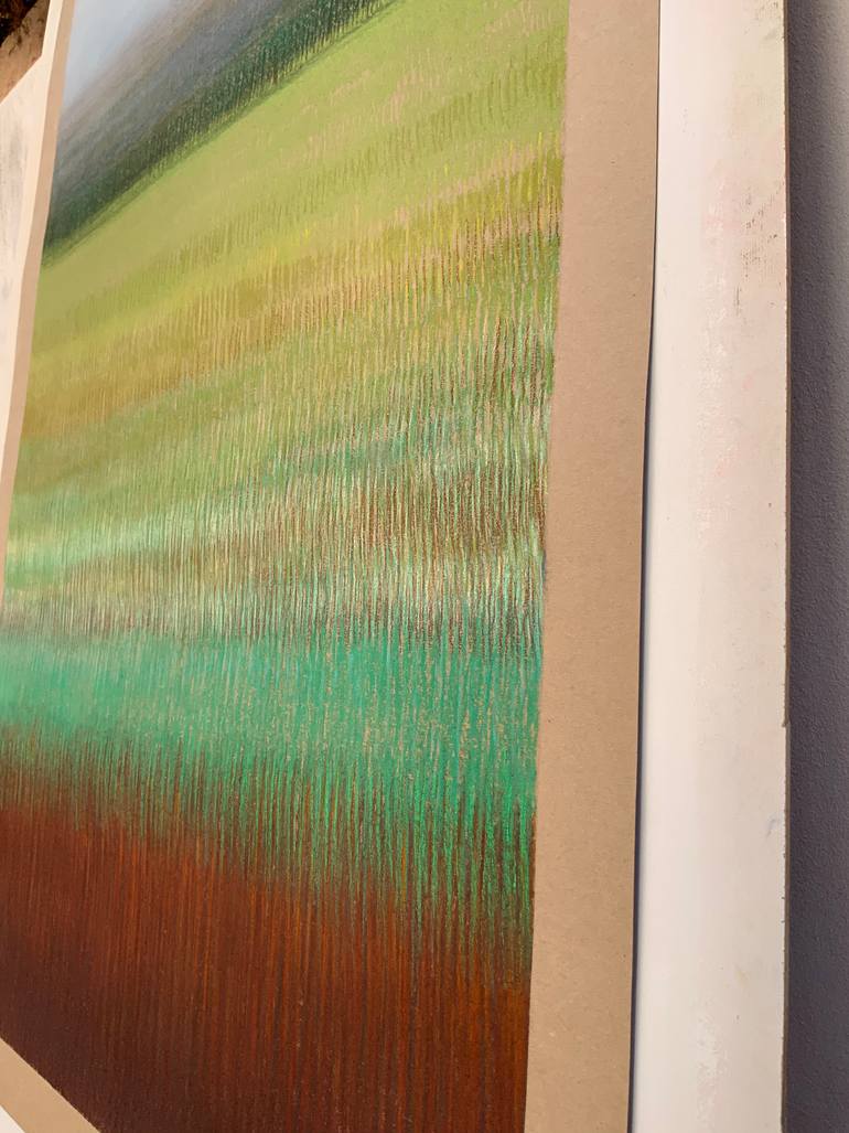Original Minimalism Abstract Painting by Malgorzata Krakowiak
