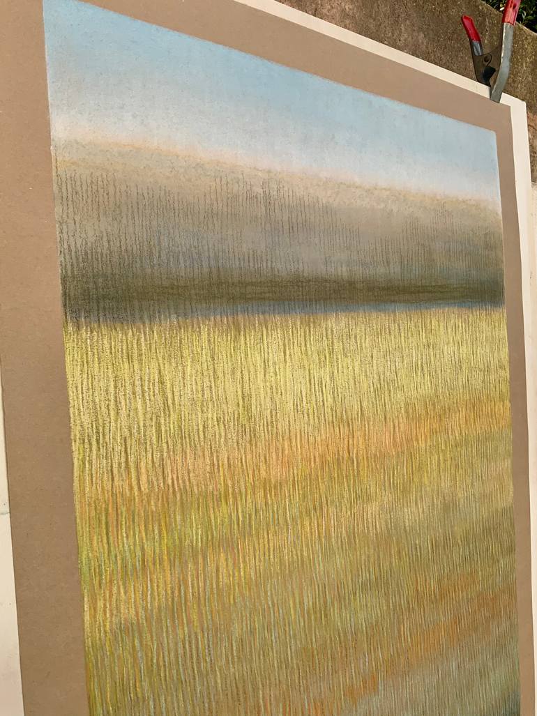 Original Minimalism Abstract Painting by Malgorzata Krakowiak