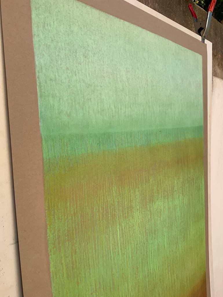 Original Minimalism Abstract Painting by Malgorzata Krakowiak