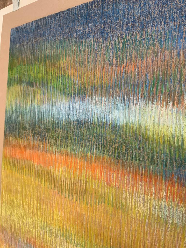 Original Minimalism Abstract Painting by Malgorzata Krakowiak