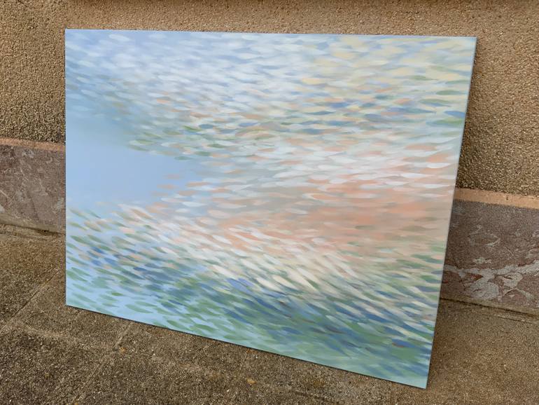 Original Abstract Seascape Painting by Malgorzata Krakowiak