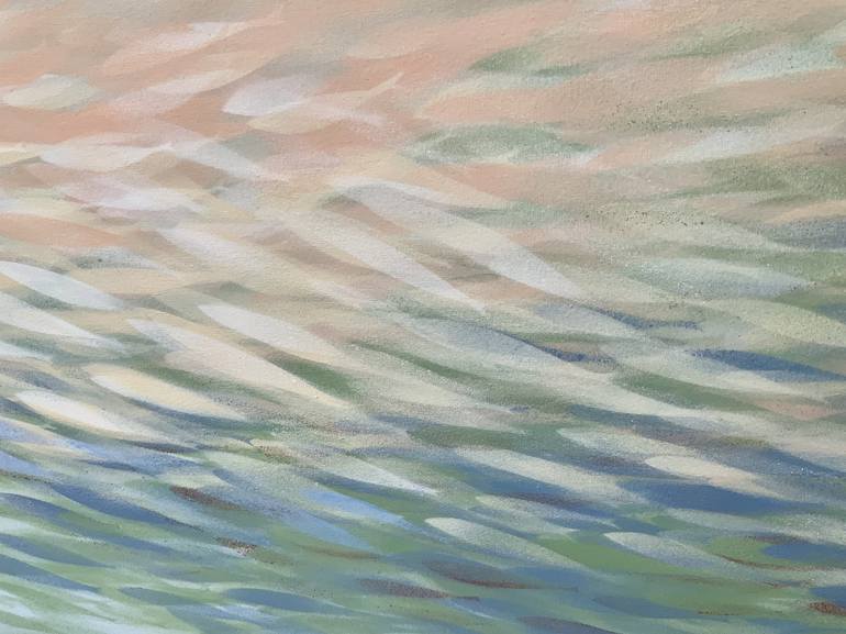 Original Abstract Seascape Painting by Malgorzata Krakowiak
