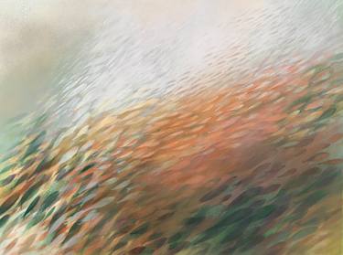Original Abstract Seascape Painting by Malgorzata Krakowiak