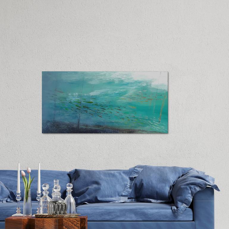 Original Modern Abstract Painting by Malgorzata Krakowiak