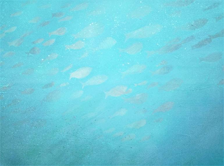 Original Minimalism Abstract Painting by Malgorzata Krakowiak