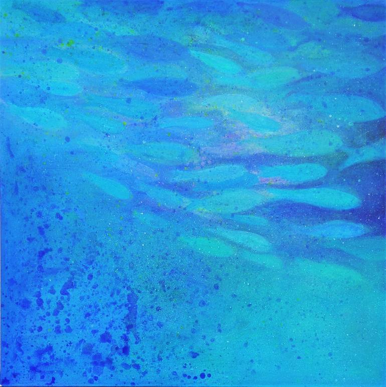 Original Modernism Abstract Painting by Malgorzata Krakowiak