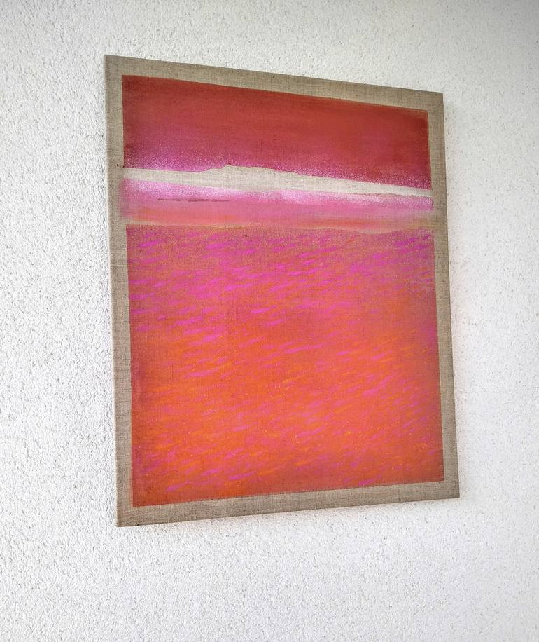 Original Minimalism Abstract Painting by Malgorzata Krakowiak