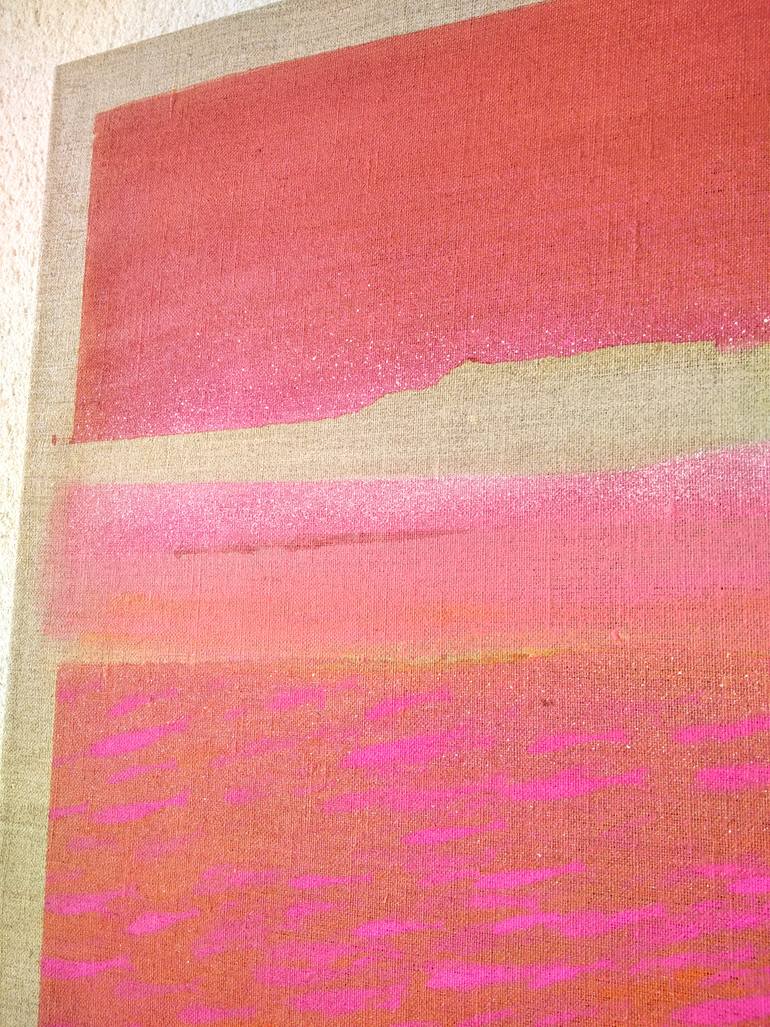 Original Minimalism Abstract Painting by Malgorzata Krakowiak