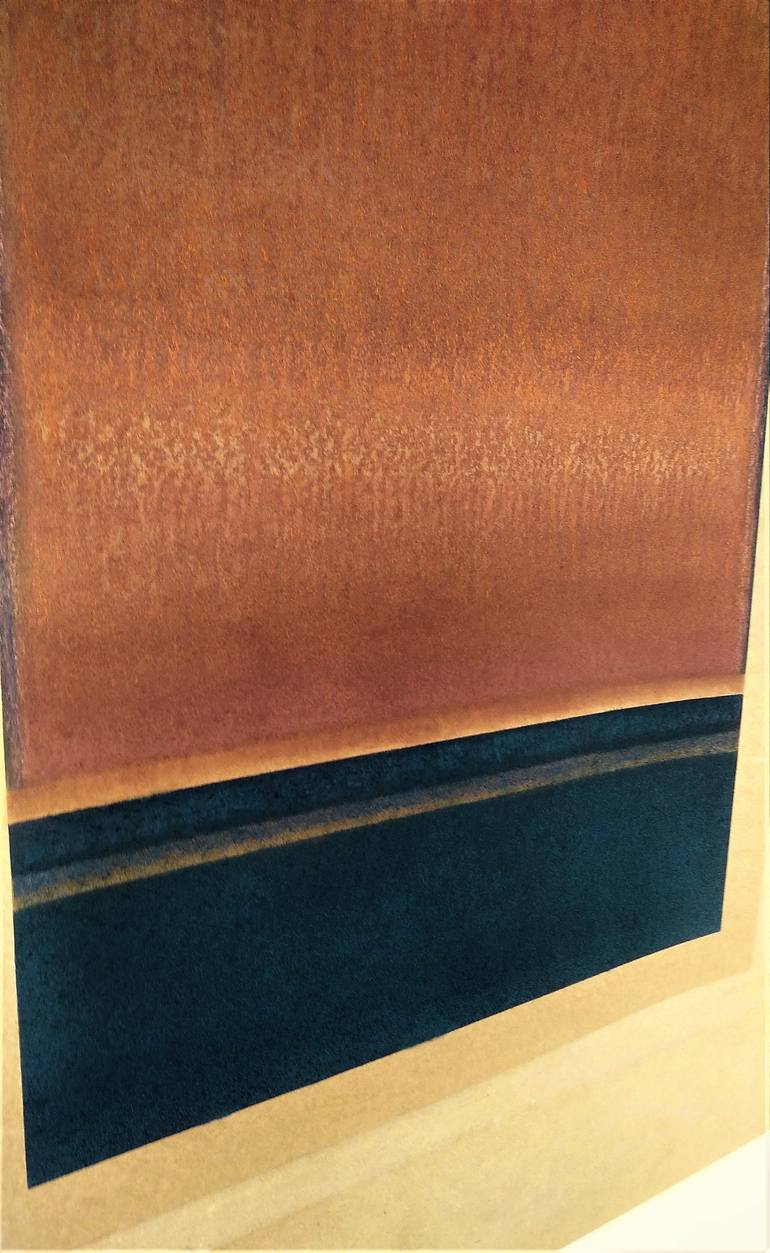 Original Minimalism Abstract Painting by Malgorzata Krakowiak