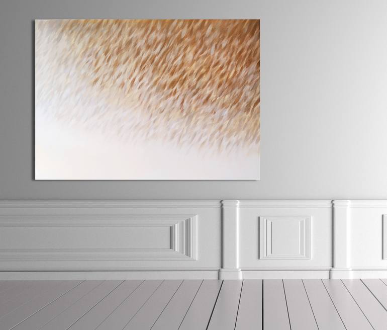 Original Minimalism Abstract Painting by Malgorzata Krakowiak
