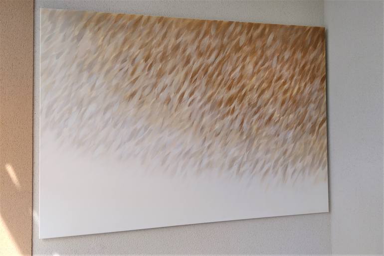 Original Minimalism Abstract Painting by Malgorzata Krakowiak