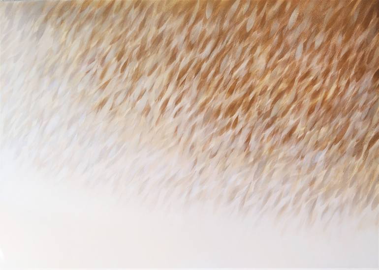 Original Minimalism Abstract Painting by Malgorzata Krakowiak