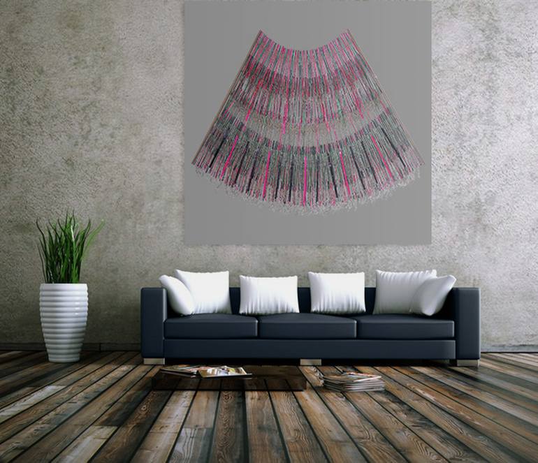 Original Conceptual Abstract Painting by Malgorzata Krakowiak