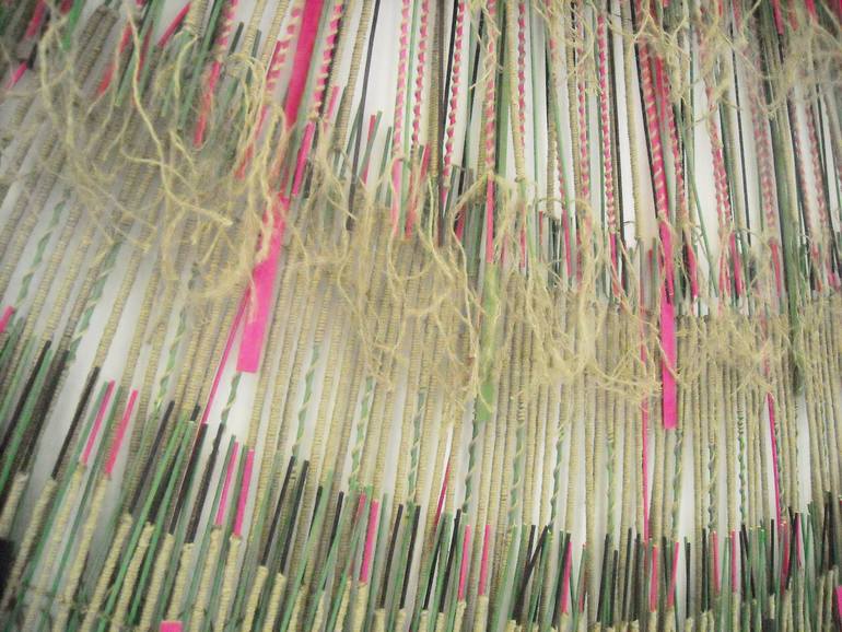 Original Conceptual Abstract Painting by Malgorzata Krakowiak