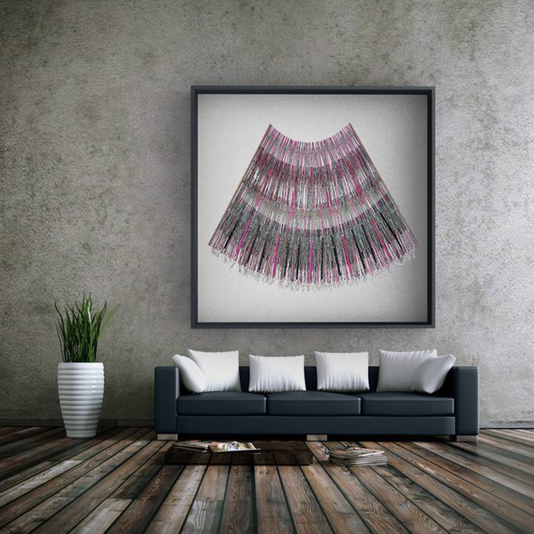 Original Conceptual Abstract Painting by Malgorzata Krakowiak