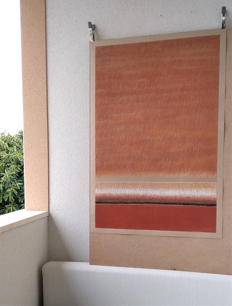 Original Conceptual Abstract Painting by Malgorzata Krakowiak