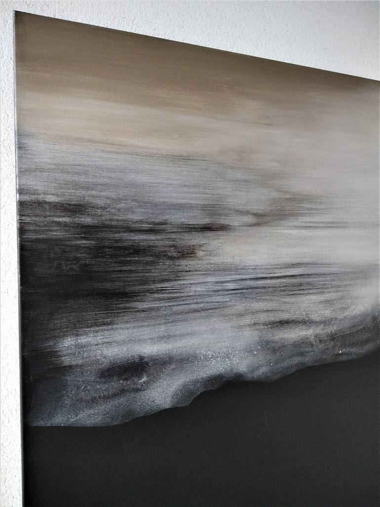 Original Abstract Expressionism Abstract Painting by Malgorzata Krakowiak