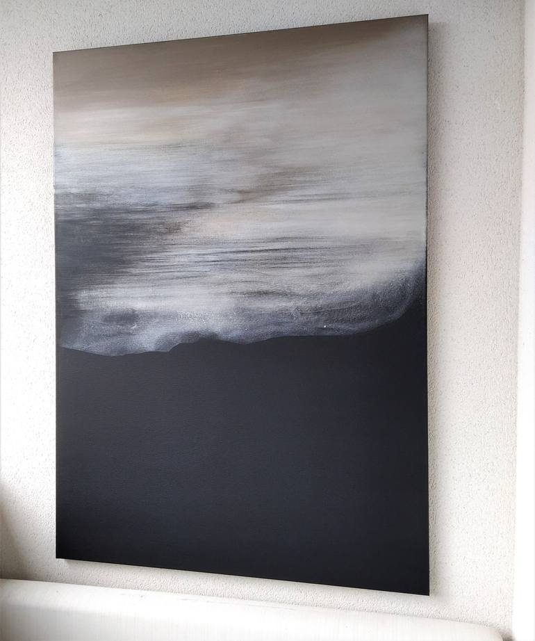 Original Abstract Expressionism Abstract Painting by Malgorzata Krakowiak