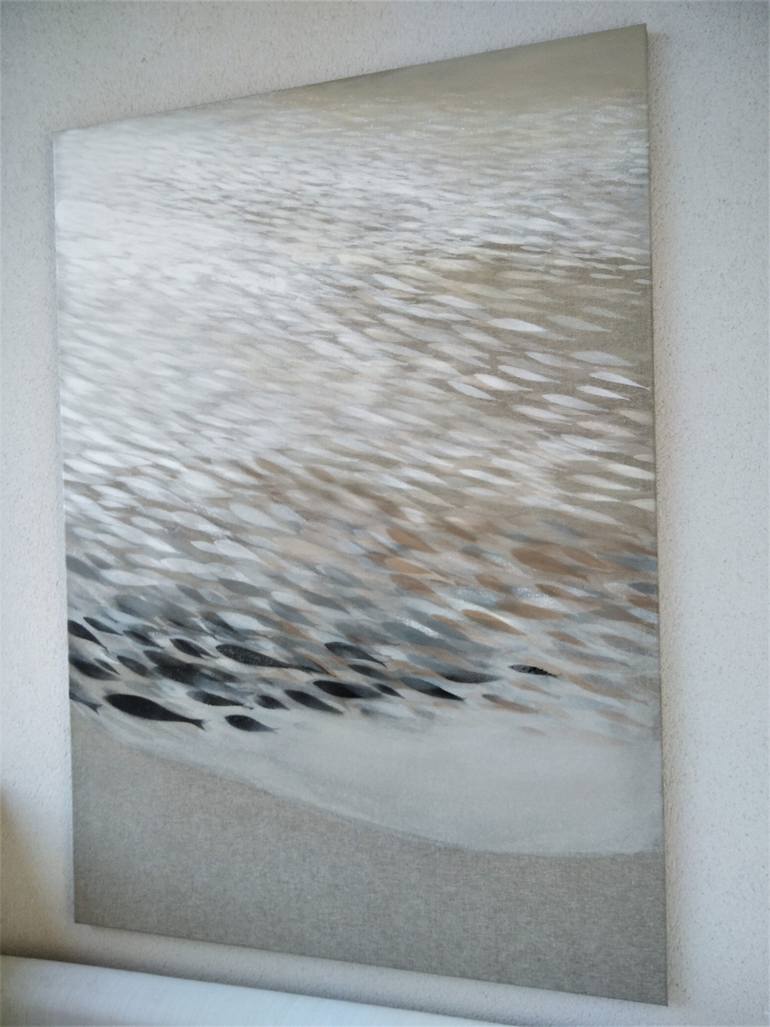 Original Abstract Expressionism Abstract Painting by Malgorzata Krakowiak