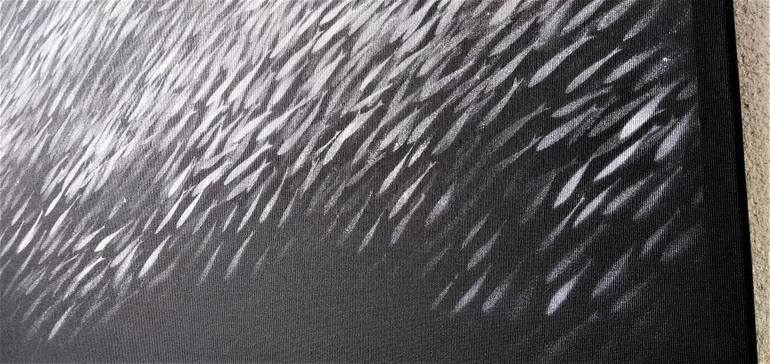 Original Abstract Expressionism Abstract Painting by Malgorzata Krakowiak
