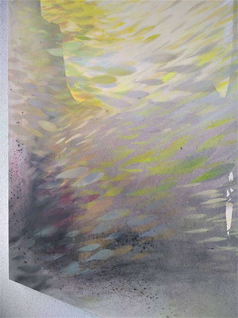 Original Minimalism Abstract Painting by Malgorzata Krakowiak