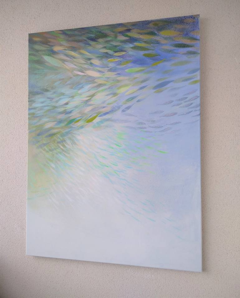 Original Abstract Expressionism Abstract Painting by Malgorzata Krakowiak