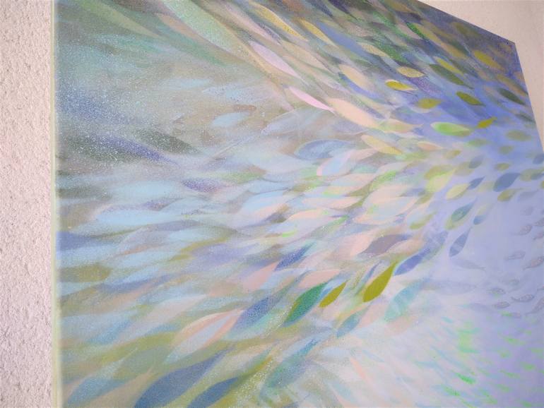 Original Abstract Expressionism Abstract Painting by Malgorzata Krakowiak