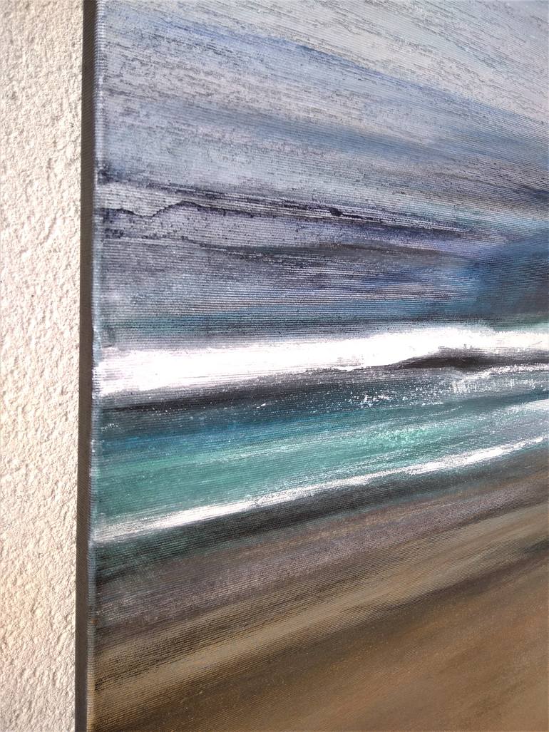 Original Minimalism Abstract Painting by Malgorzata Krakowiak