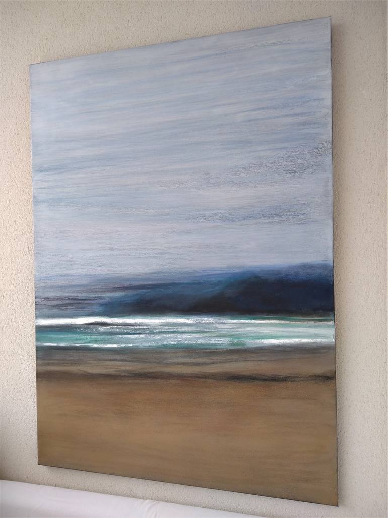 Original Minimalism Abstract Painting by Malgorzata Krakowiak