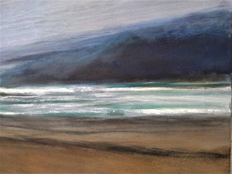 Original Minimalism Abstract Painting by Malgorzata Krakowiak