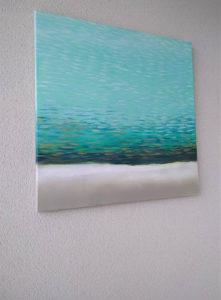 Original Minimalism Abstract Painting by Malgorzata Krakowiak