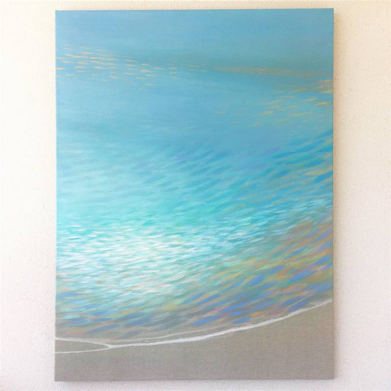 Original Impressionism Abstract Painting by Malgorzata Krakowiak