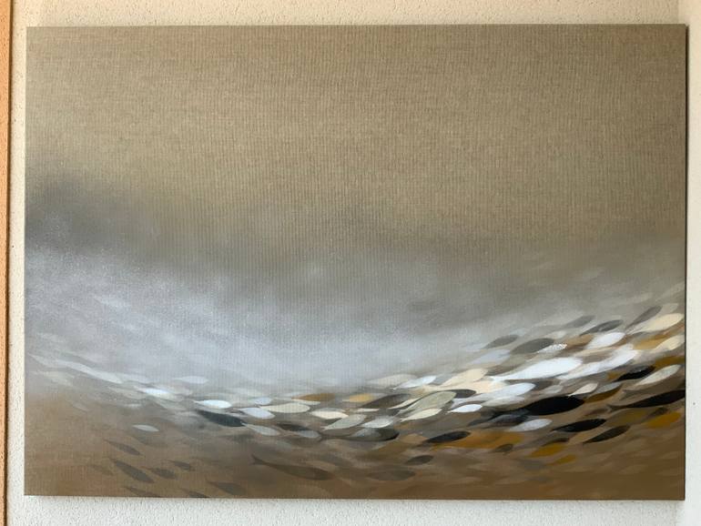 Original Minimalism Abstract Painting by Malgorzata Krakowiak