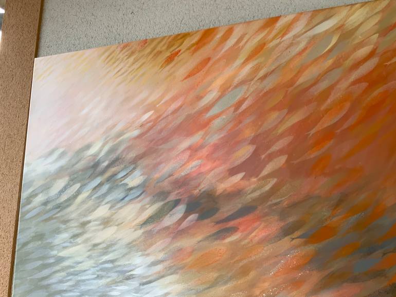 Original Abstract Expressionism Abstract Painting by Malgorzata Krakowiak