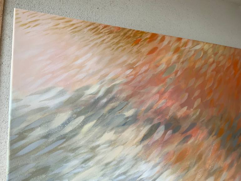 Original Abstract Expressionism Abstract Painting by Malgorzata Krakowiak