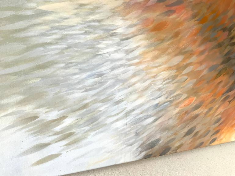 Original Abstract Expressionism Abstract Painting by Malgorzata Krakowiak