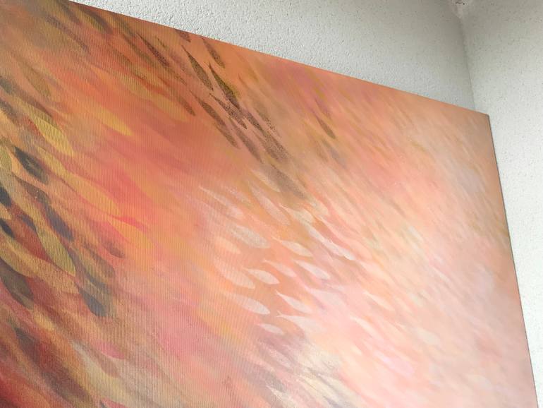 Original Abstract Expressionism Abstract Painting by Malgorzata Krakowiak
