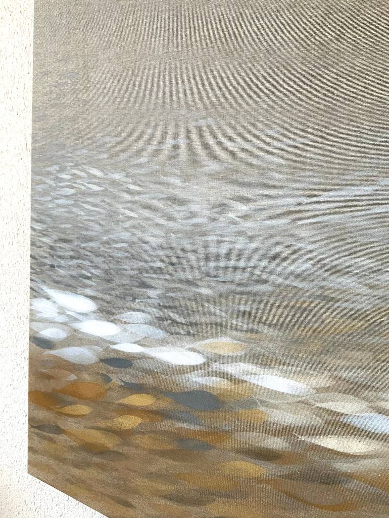 Original Minimalism Abstract Painting by Malgorzata Krakowiak