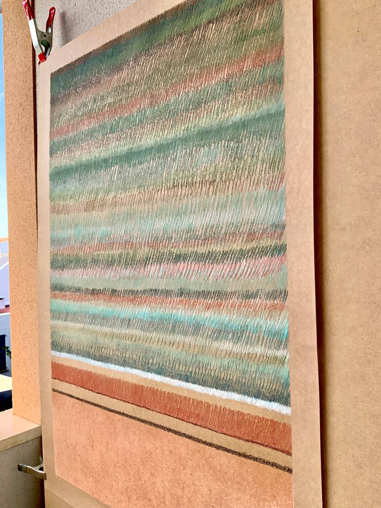 Original Minimalism Abstract Painting by Malgorzata Krakowiak