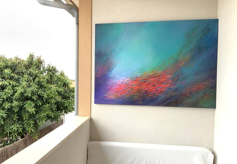 Original Abstract Painting by Malgorzata Krakowiak