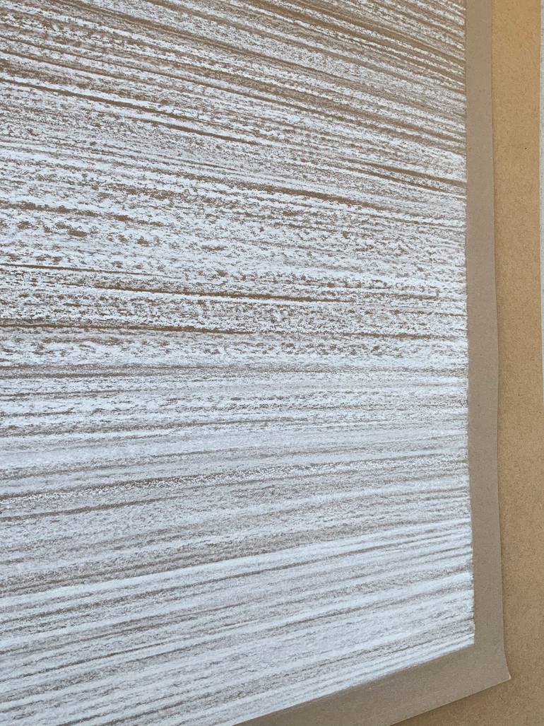 Original Minimalism Abstract Drawing by Malgorzata Krakowiak