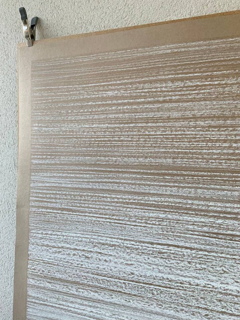 Original Minimalism Abstract Drawing by Malgorzata Krakowiak