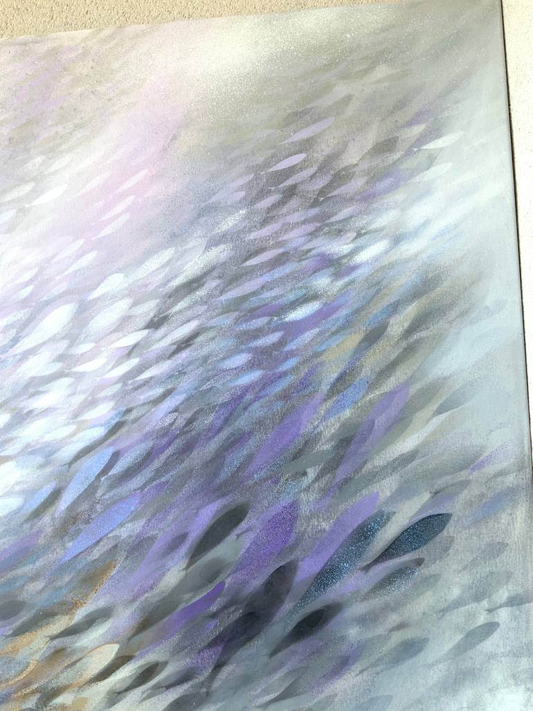 Original Abstract Expressionism Abstract Painting by Malgorzata Krakowiak