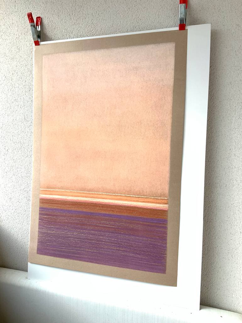 Original Minimalism Abstract Painting by Malgorzata Krakowiak