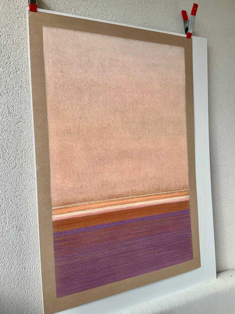 Original Minimalism Abstract Painting by Malgorzata Krakowiak
